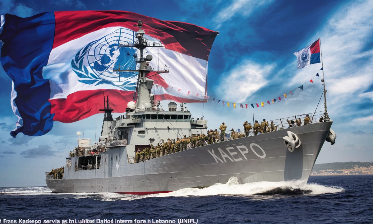 KRI Frans Kaisiepo Serving as UNIFIL Flagship